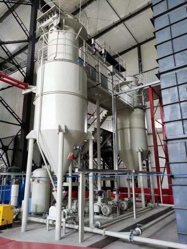 氫氧化鈣輸送現場